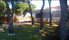 Chalet en la playa con piscina privada en Mazagon 